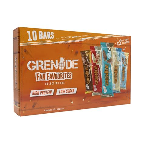 metal grenade box|grenade protein bars variety pack.